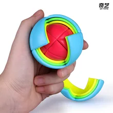 QiYi умный шар Волшебный куб безопасный ABS красочная головоломка игрушка для детей детский ручной Спиннер обучающий 7 см