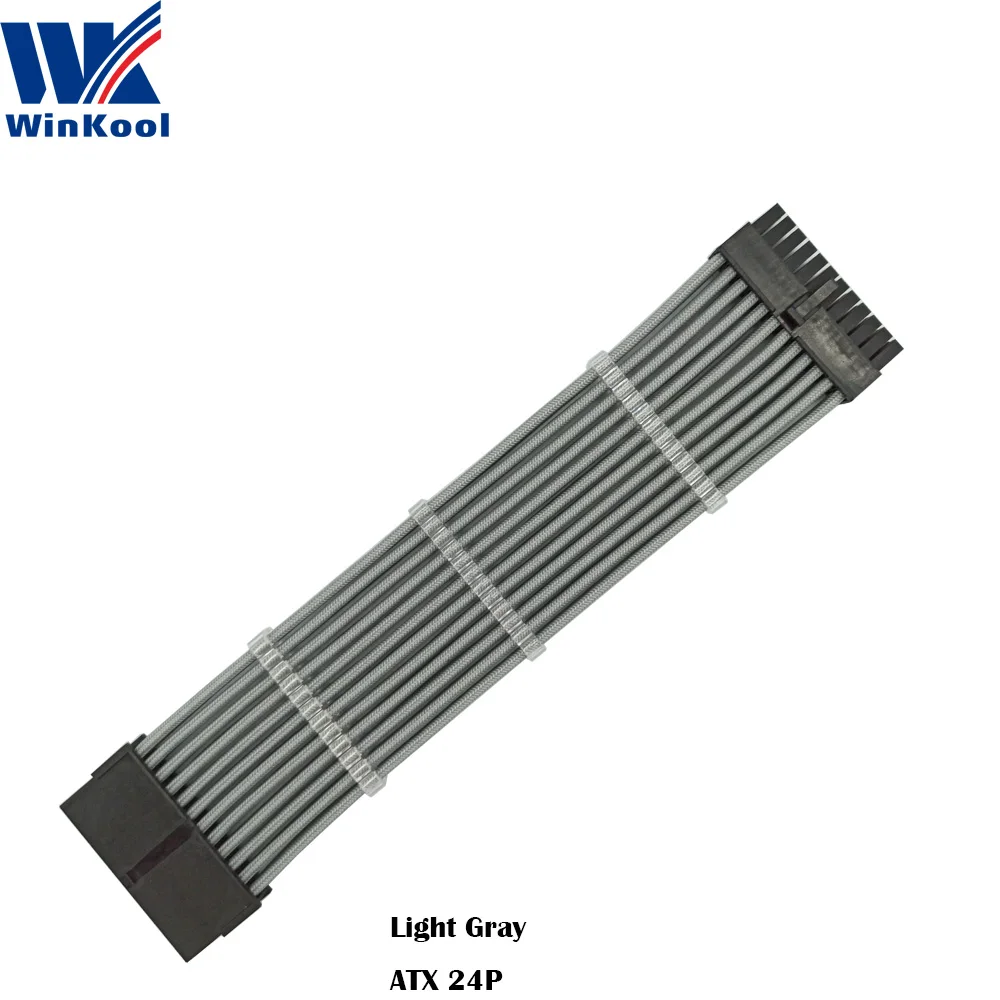 WinKool ATX 24P Extension Cable Light Gray