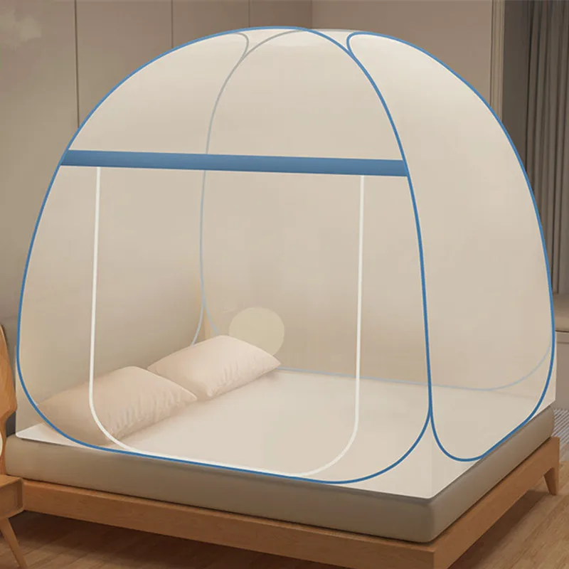 New Foldable Household Mosquito Net Canopy Large Space Bed Tent Mesh Encryption Adults Mosquito Netting Portable