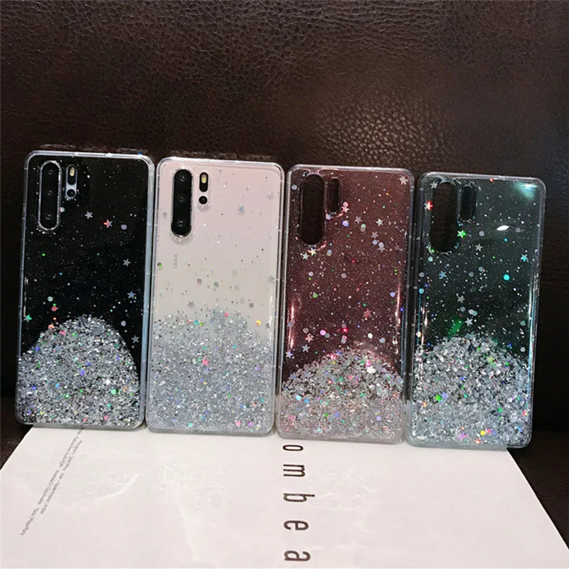 IPWSOO чехол для телефона с блестящими звездами для huawei P30 P20 Pro Lite mate 30 Pro Lite Nova 5i Honor 20i Pro, мягкий чехол с блестящим порошковым ремешком