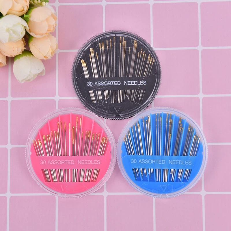 30Pcs Darning Needles Leather Hand Sewing Needles Gold Eye Needle Embroidery Tapestry Home DIY Sewing Accessories