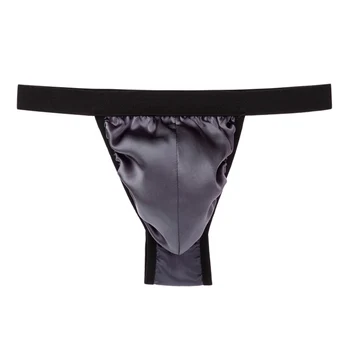 

Men's Sexy Low Rise 100% Silk Briefs T-Back G-strings Breathable Underpants100% Brand New Men's Thong Sexy Silk Panties