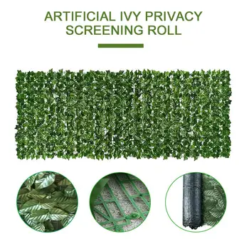

Artificial Privacy Panels Topiary Hedge Plant UV Protection Privacy Screen Garden Fence for Indoor Outdoor Backyard Home Decor