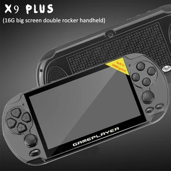 

X9PLUS 16G 5.1inch Screen Support TF Card For Children Retro Handheld Game Console Stereo Sound Video With Camera Double Rocker