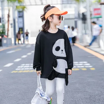

Girls T Shirt Autumn Kids Long T shirt Undershirt Girls White Black T shirt for Girls Tops Tees Kids Clothes Children 10 12 Year