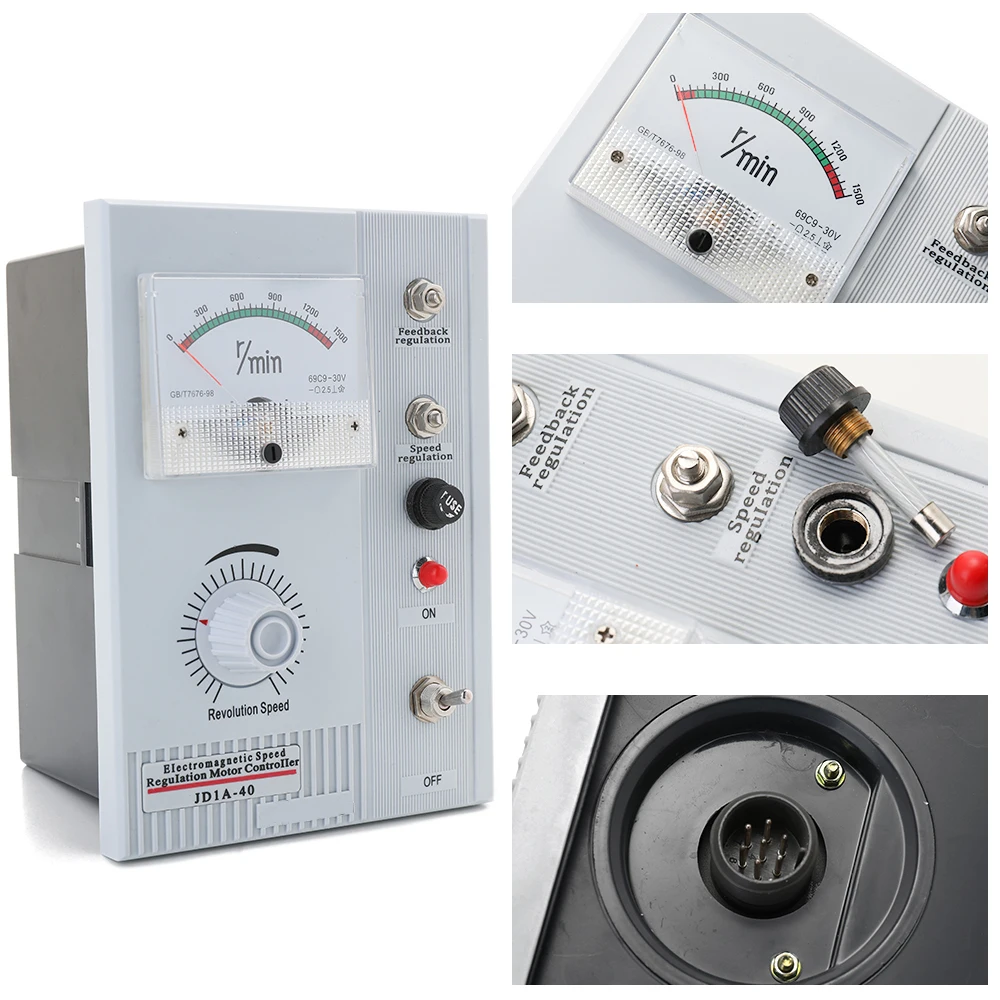 AC 220V JD1A-40 электромагнитное регулирование скорости PLC контроллер двигателя регулятор скорости двигателя переменный инвертор