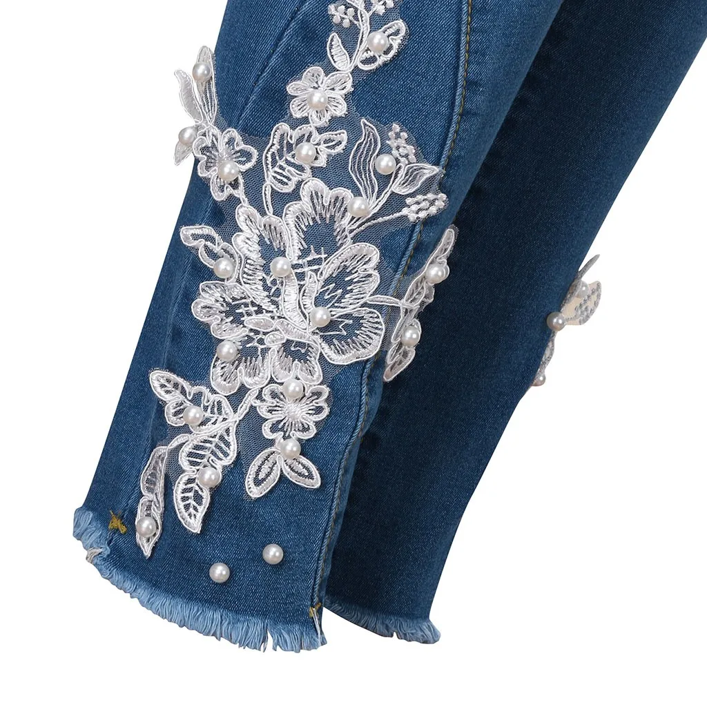 Jaycosin New Fashion Ladies Casual Wild Skinny Slim Fitness Jeans Elastic Stretch Thin Female Soft Plus Size Leggins Jeans 10#4