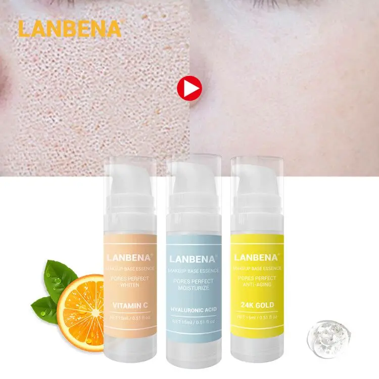 

LANBENA Makeup Base Essence Makeup Primer Face Serum Shrink Pores Moisturizing Oil-Control Brighten Foundation Cosmetic SkinCare
