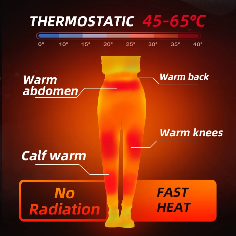 Casual Pants Winter outdoor sports warm pants men women electric heating USB charging heating clothing plus velvet thick