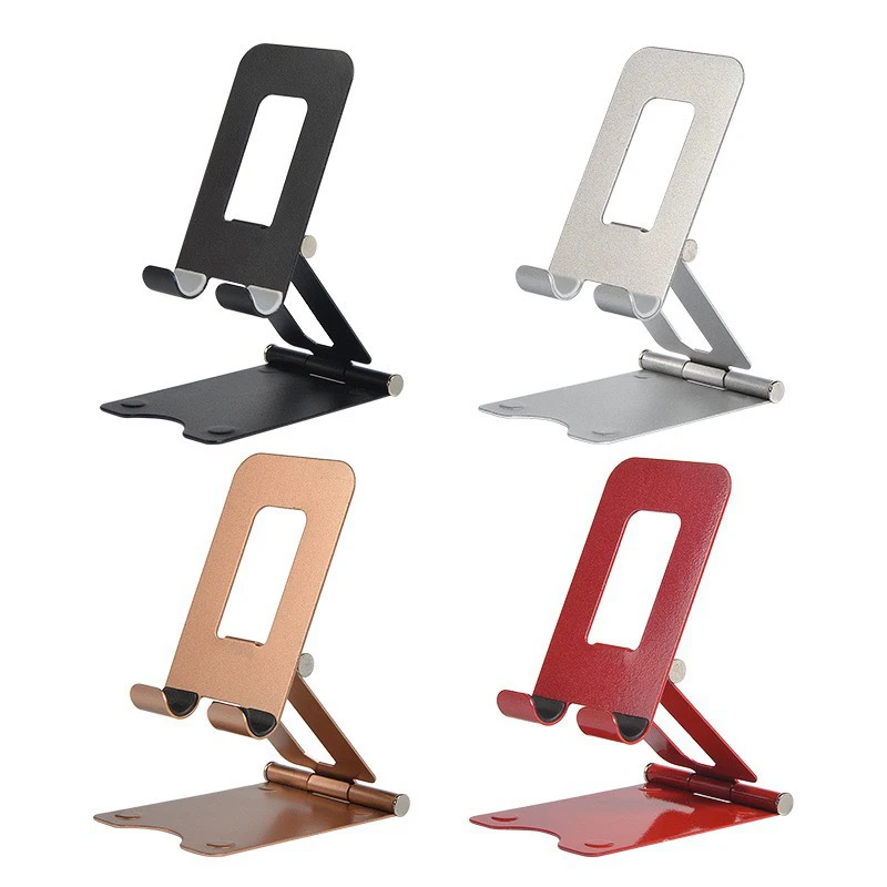 Adjustable Mobile Phone Bracket Support Aluminum Alloy Tablet Desk Holder Stand Portable Desktop Stand Table Phone Supportor phone holder for car