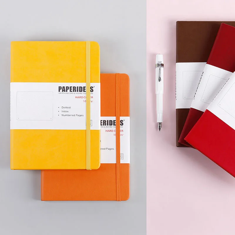 Hardcover A5 Bullet Journals Dot Notebook 188 Page 100gsm 5.7x8.2inch Retro Bandage Candy Color Diary Notebook Journal BUJO 4