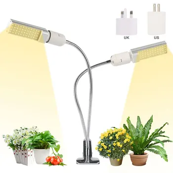

Full Spectrum LED Plant Grow Light 2 Head Indoor Growth Phyto Lamp for Greenhouse Flower Plant Veg Seedling Greenhouse Growing