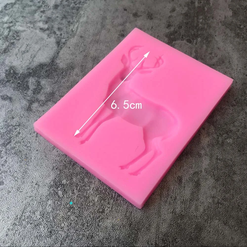 Description Picture 5 of itemAouke Christmas Deer Decoration Cookie Cutter Shape Food Grade Silicone Cake  Mold Cake Tools B025