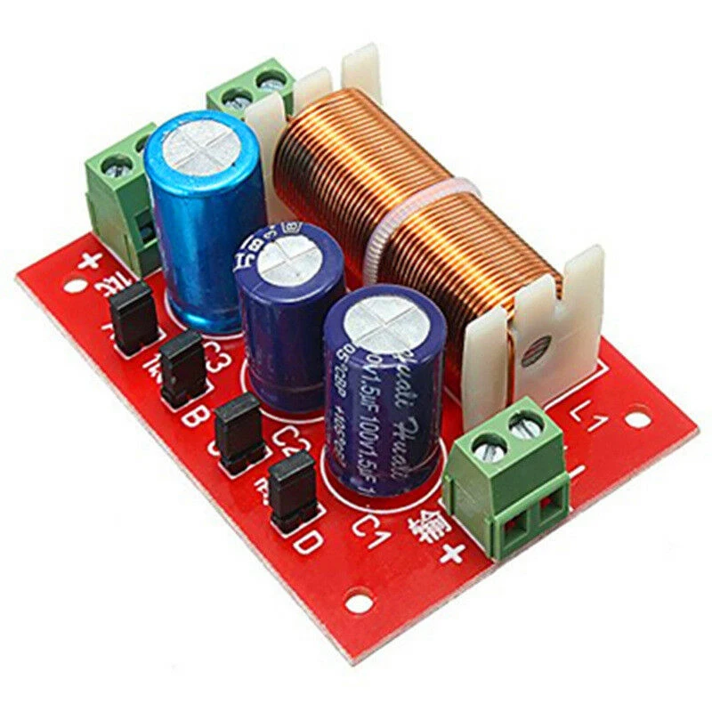 

BEST400W Speaker Crossover 2 Way High-Low 4-16 Ohm Frequency Divider for Speaker