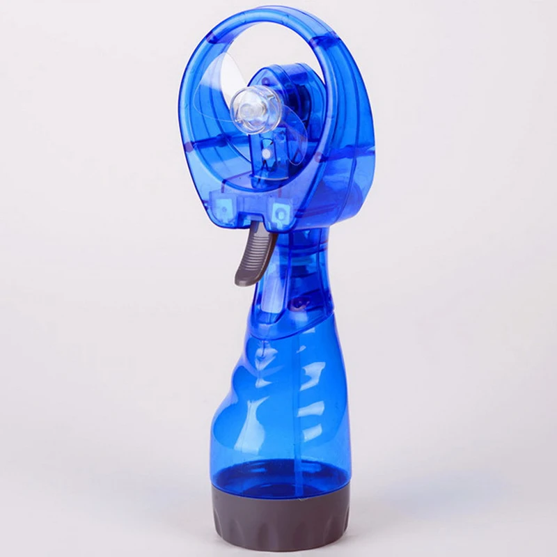 Blue Летний Водяной вентилятор Coolingfan красный черный синий удобство Ручной мини ультра-легкий водяной туман Веерообразное распыление Portablefan - Цвет: Blue