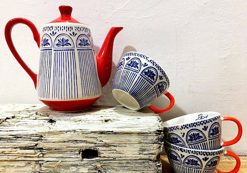Керамический чайник чашка ручная роспись Креативный дизайн чайник кофейная чашка