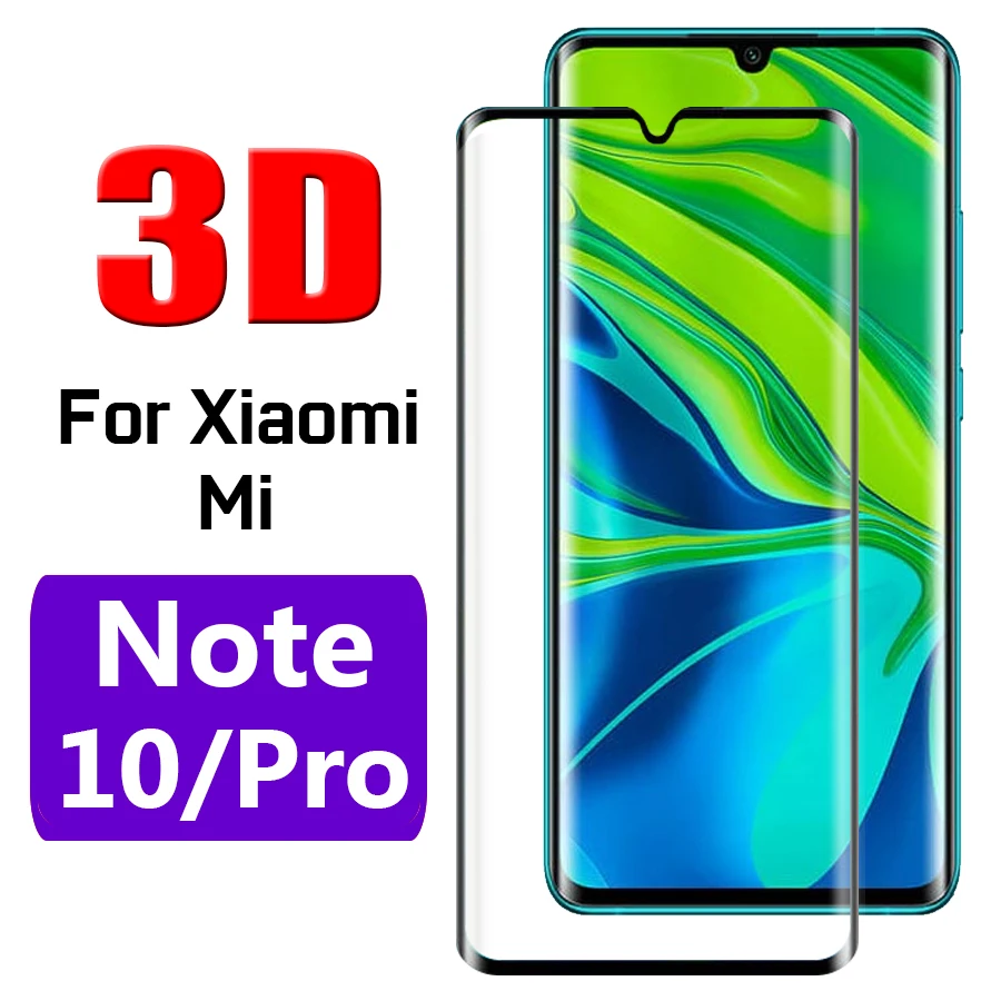Защитное стекло mi Not 10pro для Xiao Rad Note 10 Pro Note10 Note10pro 3D Cuvred защитная пленка из