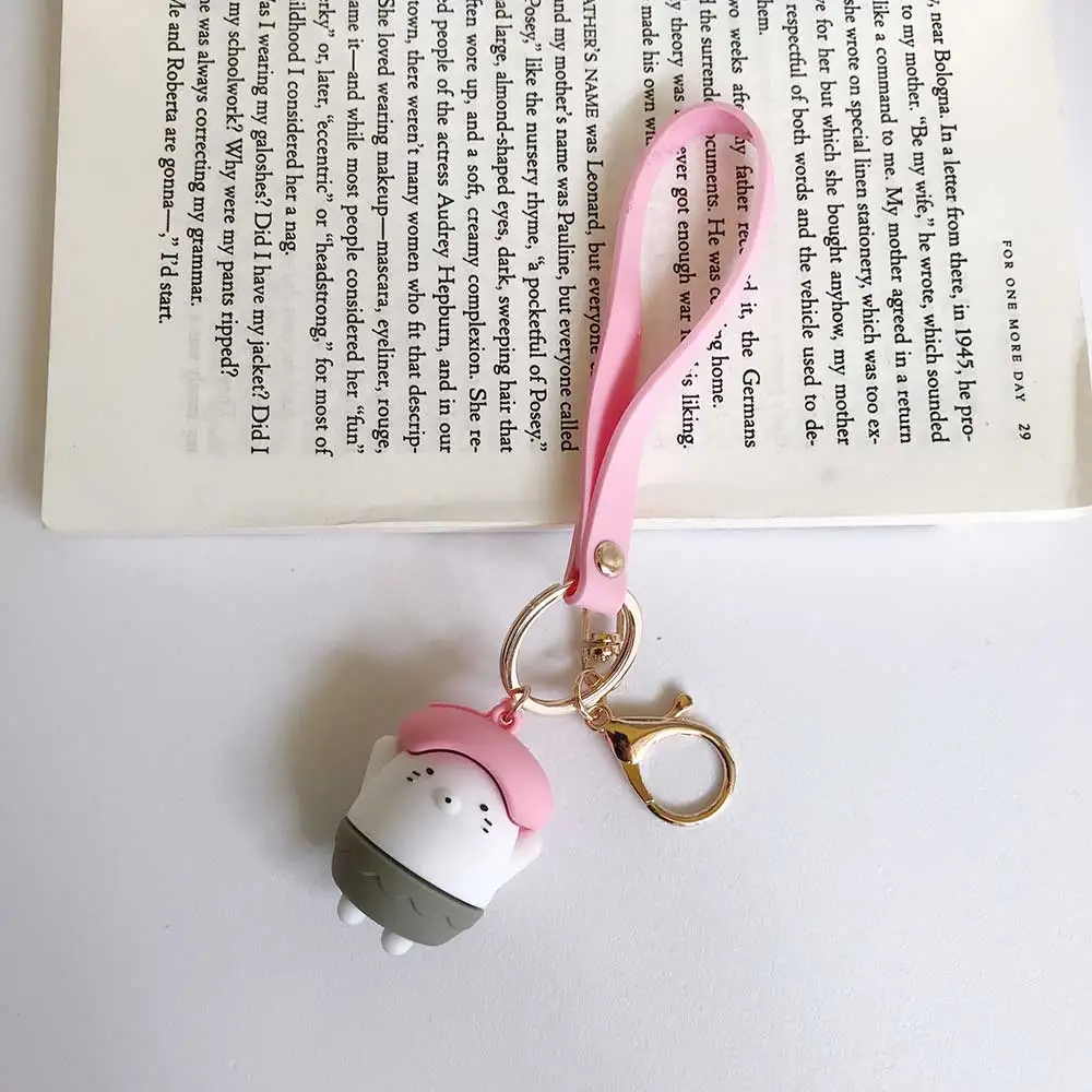 LinXiang мультфильм милый брелок для ключей брелок для наушников ремешок для мобильного телефона для ID карты USB держатель Бейджа DIY висячая веревка - Color: 4