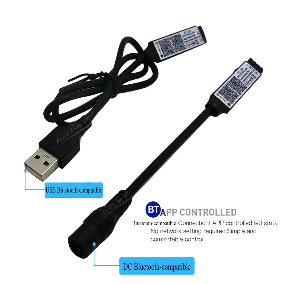 DC5-24V USB/DC Mali bluetooth-compatible smare telefont APP Számvevő  Szikratávirát kontroly számára 5050 3528 RGB ledes csík ligh