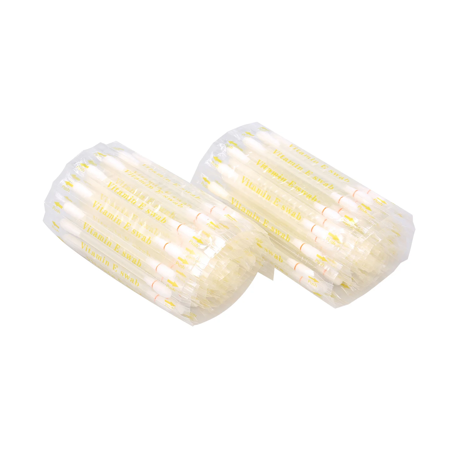 100PCS VE Swabs Cotton Swabs with Vitamin E Oil Teeth Whitening Kits Lip& Gum Protection Disposable Teeth Swabs Professional
