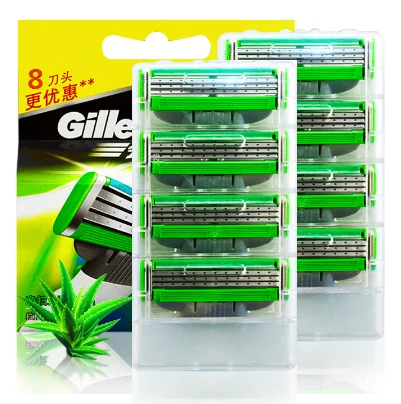 8pcs/pack Men’s Safety Razor Blades Face care Shaving blades Manual shaving Cassette for gillettee mach 3