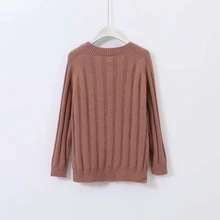 Женские свитера размера плюс XL-5XL, вязаный пуловер с длинными рукавами в стиле ретро, повседневная верхняя одежда