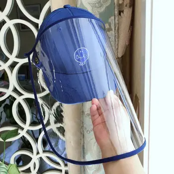 

Kids Full-face Protective Baseball Cap Sun Visor Hat Anti-Saliva Dustproof Mask D0AF