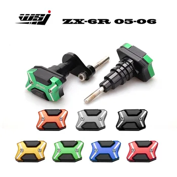 

Motorcycle CNC Crash Pad Frame Slider Protection Guard For ZX6R ZX636 ZX-6R ZX 636 6R 2005 2006 05 06