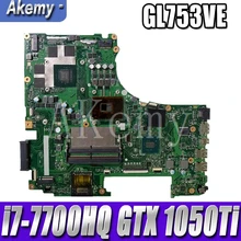 GL753VD اللوحة الرئيسية REV: 2.0 واط/GTX 1050Ti 4 جرام GPU + i7-7700HQ 2.8 جيجا هرتز وحدة المعالجة المركزية ل Asus ROG GL753V GL753VE GL753VD أجهزة الكمبيوتر المحمولة(China)