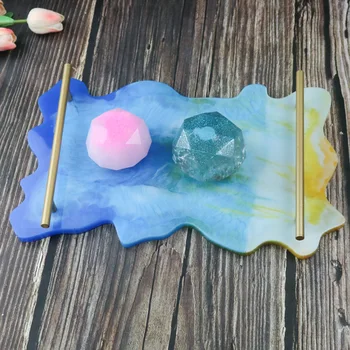 

Silicone Tray Mould Handmade Craft For Fruit Table Mat Base Tea Tray Coasters Molds Decoration Wobble Epoxy Resin Art Supplies