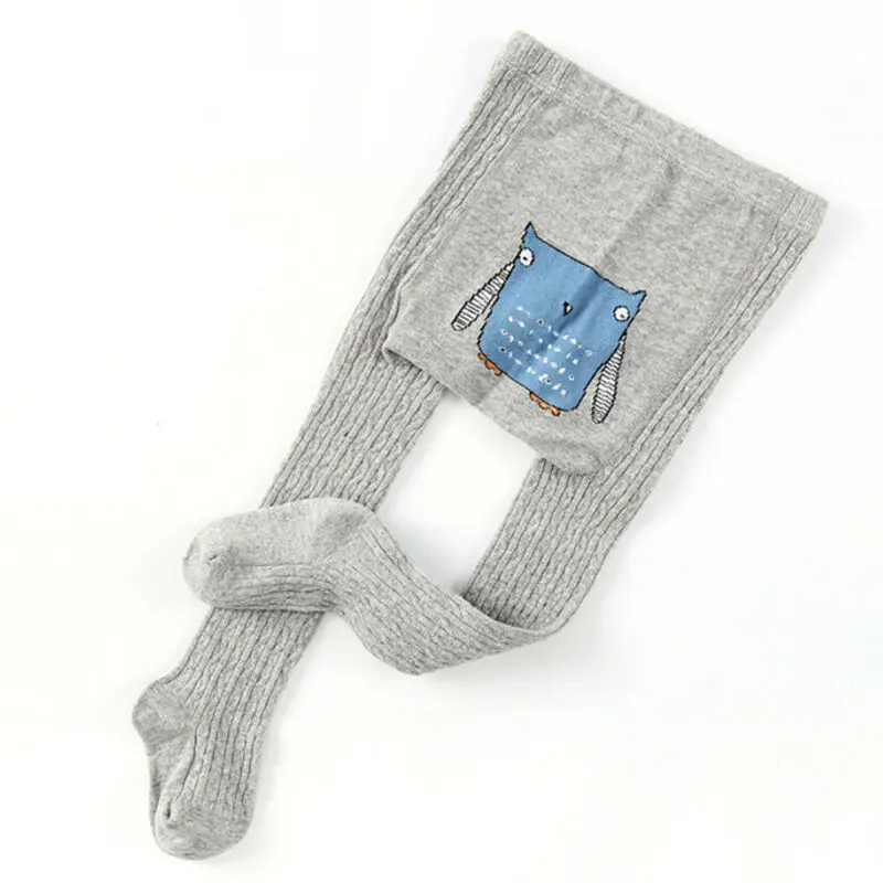 Brand New Children Tights Boy Girl Infant Toddler Warm Long Knitted Long Pants Trousers Cotton Print Winter Warm Free Shipping