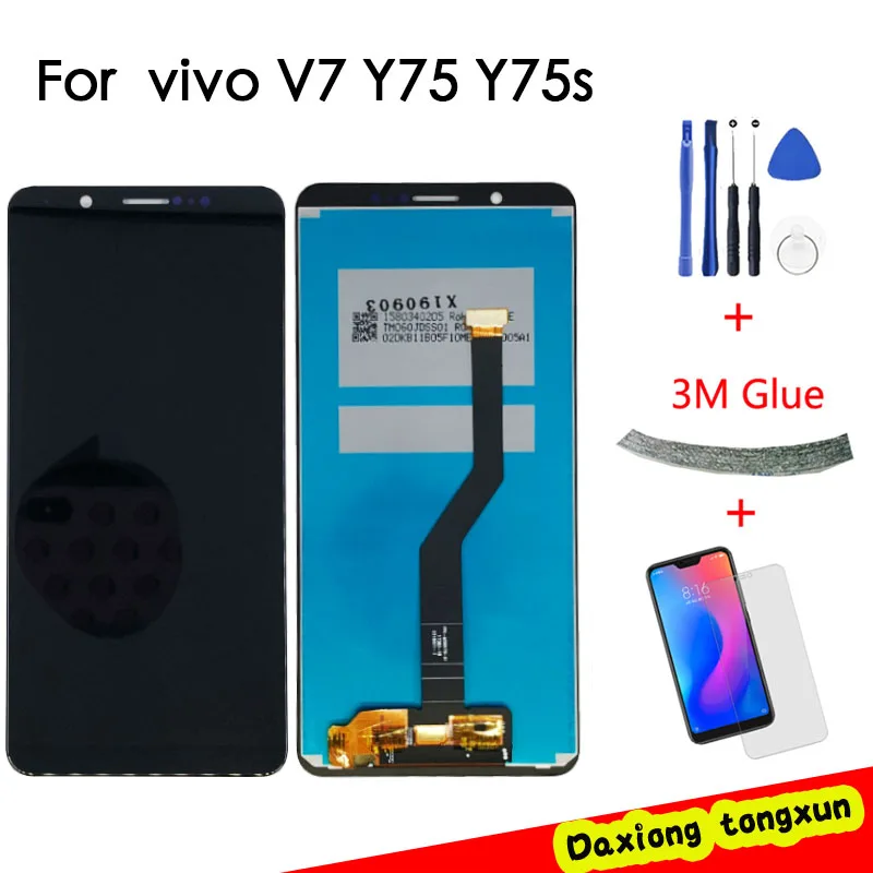 Жк-дисплей 5 7 дюйма для Vivo V7 дисплей с сенсорным экраном и дигитайзером в сборе