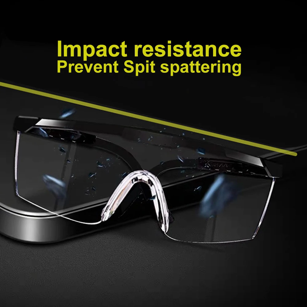 New Safety Glasses Personal Protective Equipment Eyewear Protection Transparent Clear For Laboratory Chemistry