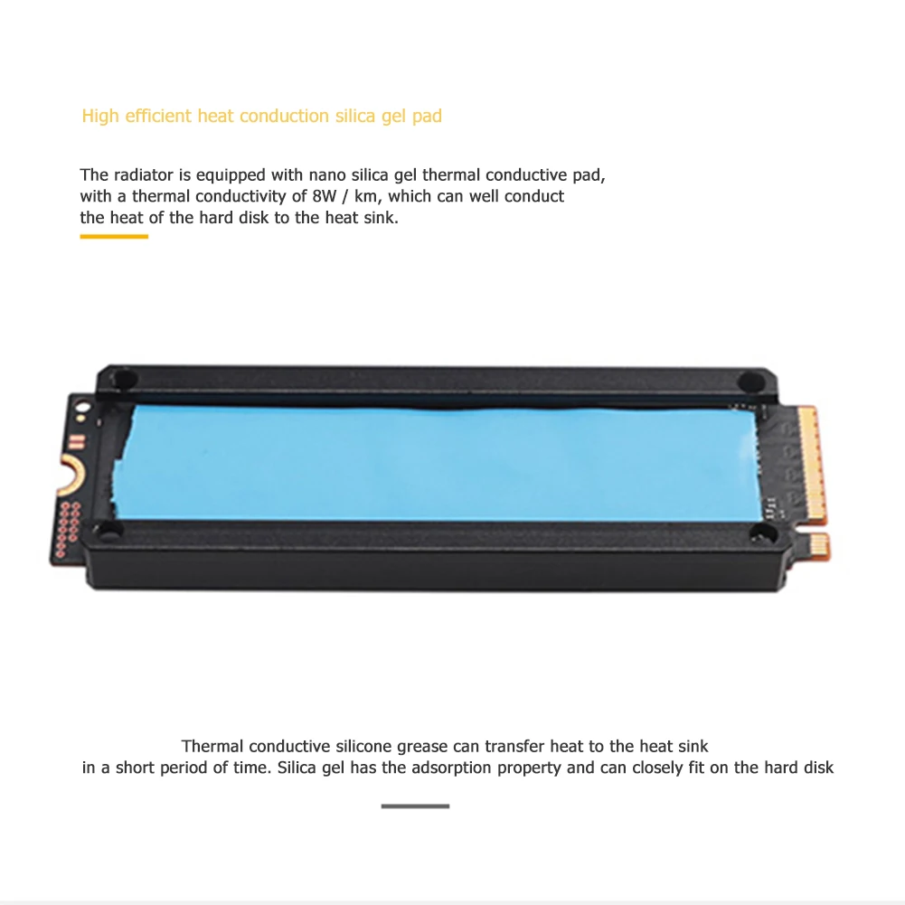 Радиатор для твердотельного накопителя VODOOL M2 SSD с OLED цифровым дисплеем M.2 2280 NVME