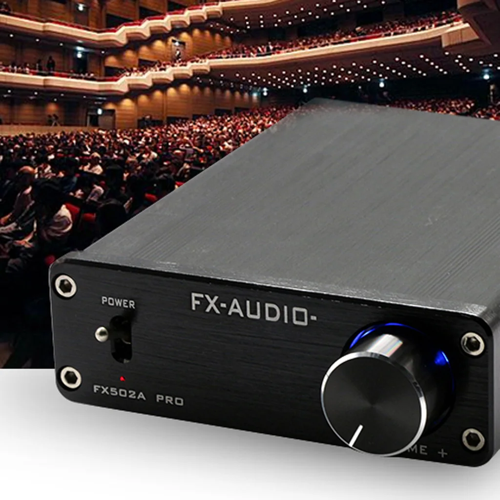 

1Pcs FX502A PRO HIFI 2.0 Audio High Power Digital Amplifier 50W*2 Black