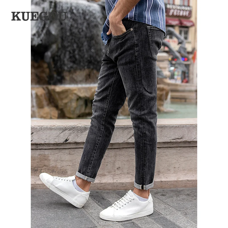 Kuegou Cotton Spandex Autumn Spring 