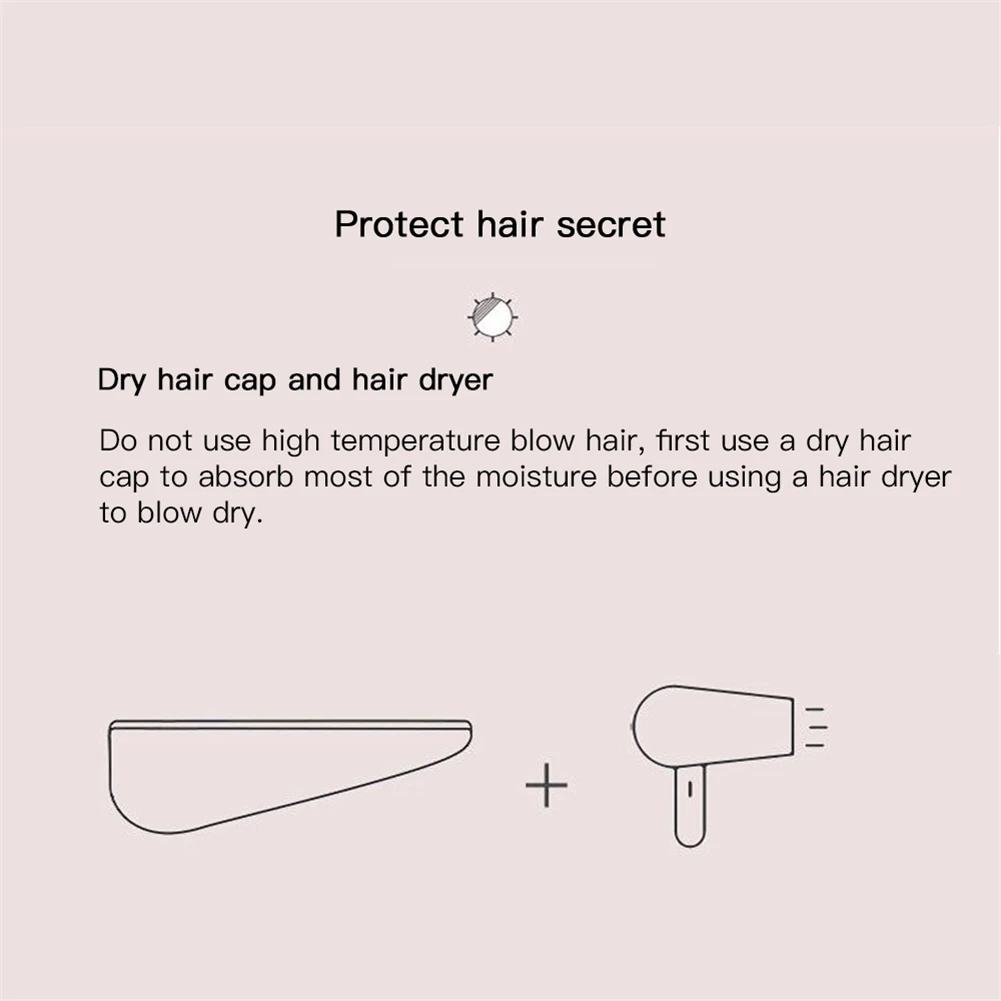Microfibre Hair Drying Towel Wrap Turban Head Hat Bun Cap Shower Dry Microfiber