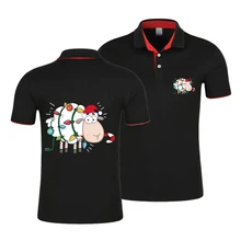 Поло, топы из чистого хлопка с принтом логотипа, дышащие рубашки для молодых пар, спортивные разноцветные, Прямая поставка