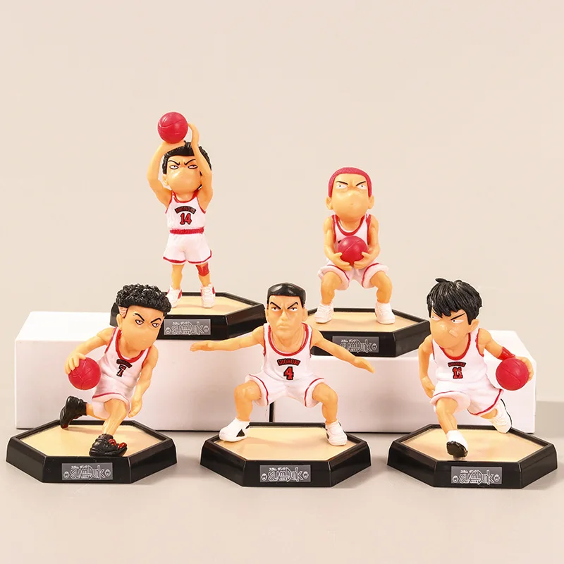 

5 white basketball masters' hands to do, Xiangbei Five Tigers Sakuragi Rukawa Maple Akagi Mitsui Shou Miyagi doll ornaments desk