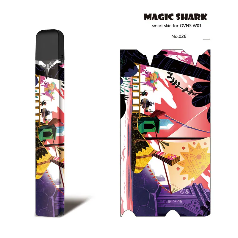 Ультратонкий чехол из ПВХ с изображением персонажей мультфильма Magic Shark Rhinoceros