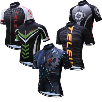 

2019 TELEYI Cycling Jersey Summer Tops Racing Cycling Clothing Ropa Ciclismo Short Sleeve mtb Bike Jersey Shirt Maillot Ciclismo