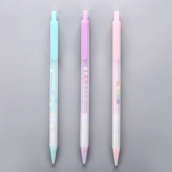 

4 pcs/lot Fresh Flower Press Mechanical Pencil Cute Sakura Drawing Writing Automatic Pen School Office Supplies