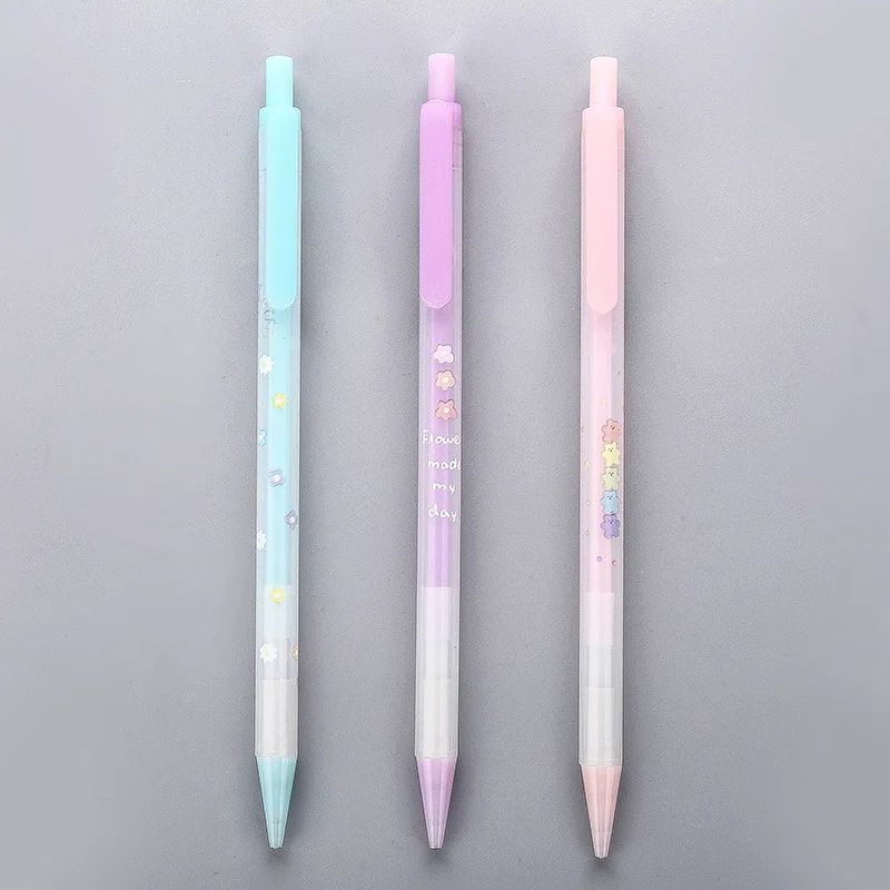 Механический карандаш 4 шт./лот с прессом в виде свежих цветов автоматическая