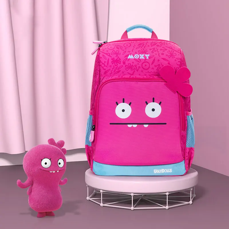 purple KOKO/детская школьная сумка с 3D рисунком кота для девочек и мальчиков, ортопедический школьный рюкзак для детей 5-12 лет, mochila infantil - Цвет: purple