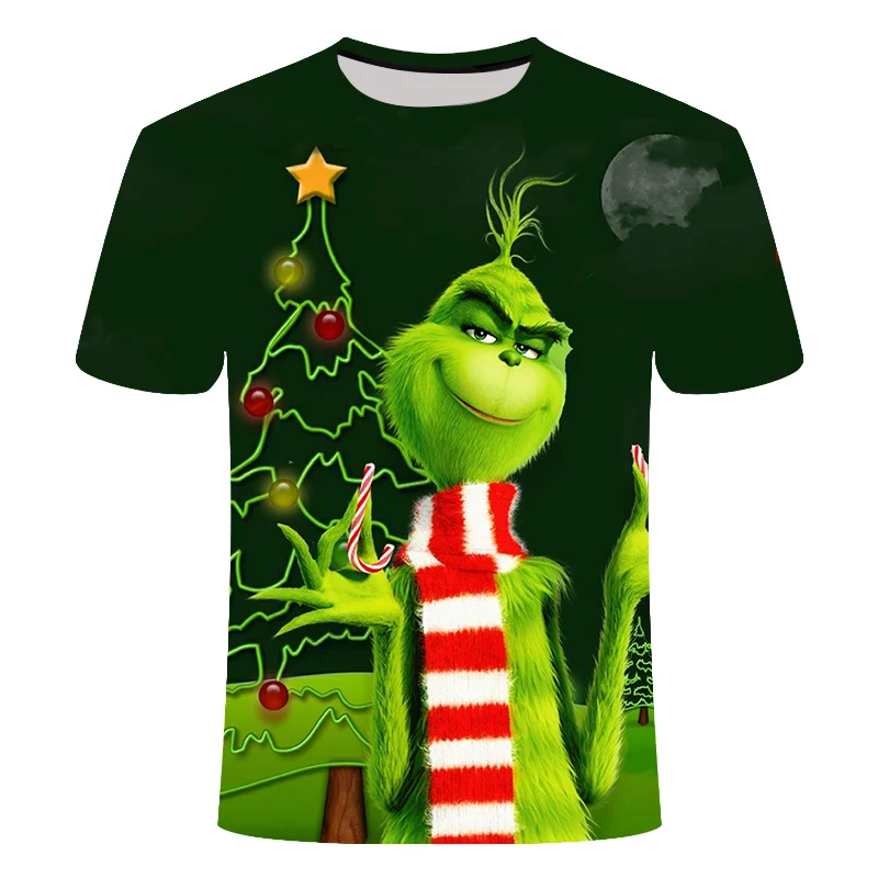 3D футболка grinch рождественские Мультяшные анимированные белые толстовки с