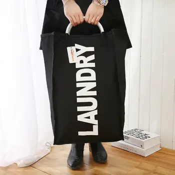 

New Large Oxford Large Laundry Basket Collapsible Oxford Fabric Folding Clothes Bag with Handles 40L Bin Hamper Storage Bag