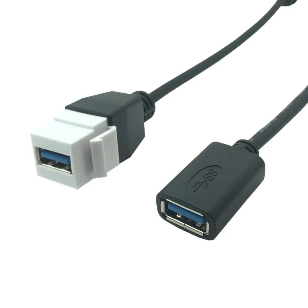 USB 3 0 A штекер (гнездо) в гнездо удлинитель Keystone переходник для гнезда миниджек