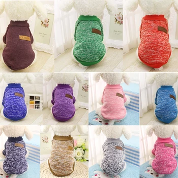 

Multiple colour Dog Sweater Clothes Costume Soft Warm comfortable Classsic Apparel For Small Dogs Chihuahua Supplies