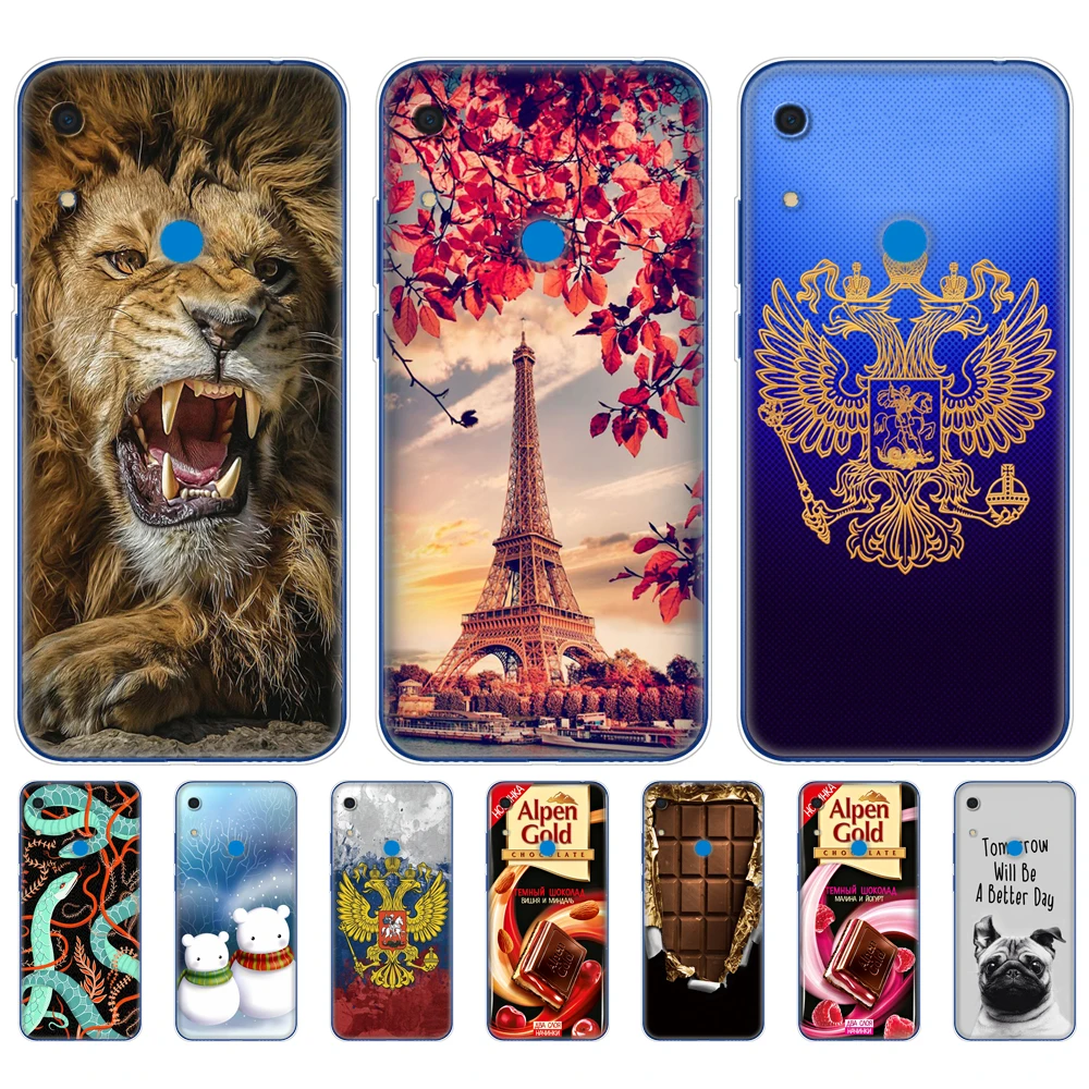 Чехол для huawei honor 8A prime силиконовый мягкий ТПУ милый чехол телефона на Huawei Honor JAT LX1 8
