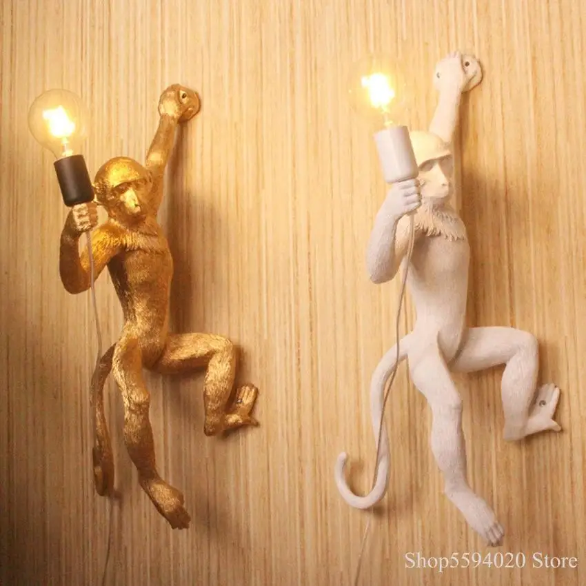 Подвесной светильник в виде обезьяны Seletti искусственная лампа E27 светодиодный